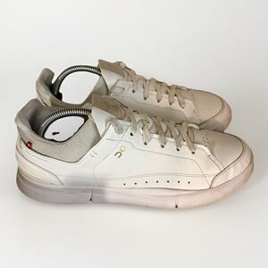 On THE ROGER Centre Court White Gum Men's Lifestyle Shoes Size 9 Sneakers